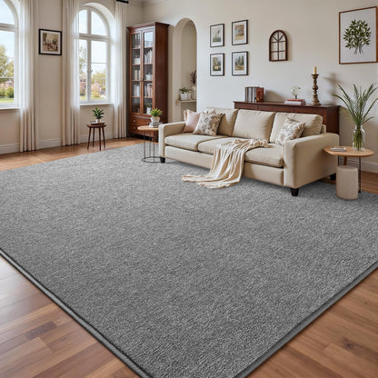 DweIke Rugs for Bedroom Living Room, 4x6 ft Grey Area Rug, Washable Memory Foam Indoor Carpet, Modern Non-Slip Ultra Soft Carpets for Kids Boys Girls Adults Nursery Dorm Home Decor