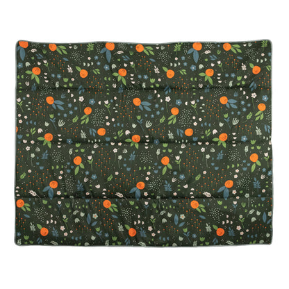 RED ROVR Large Indoor/Outdoor Adventure Blanket |for Parks, the Beach and Indoor activites |Compact with Shoulder Strap & Pocket (Orange Blossom)