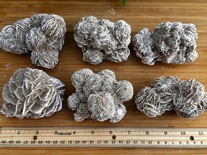 GAF TREASURES XL Raw Desert Rose, 3-4" Natural Rough Desert Rose, Desert Rose Rough, Desert Rose Healing Rough Crystal (Desert Rose, 0.5-1 lb)
