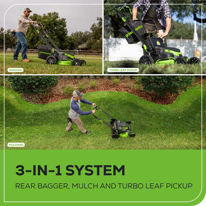 Greenworks 80V 25" Brushless Cordless ( Self-Propelled) Lawn Mower (75+ Compatible Tools), 5.0Ah Battery and Charger Included