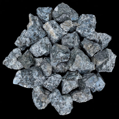 Crocon 1LB Larvikite Rough Bulk Natural Stone Raw Gemstone Tumbling Cabbing Polishing Mining Chakra Meditation Balancing Reiki Healing Good Luck Gift Home Office Decor