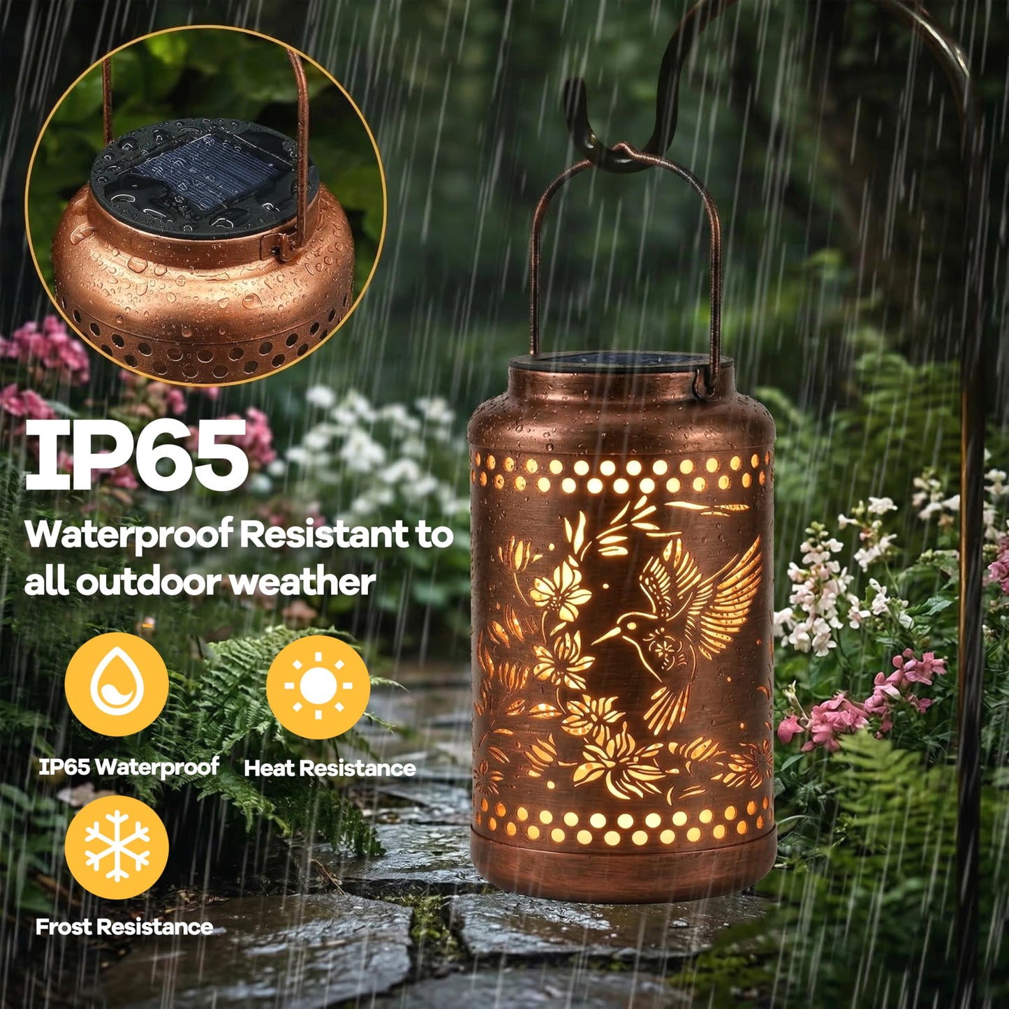 Hummingbird Solar Lanterns Outdoor Waterproof with Ground Stake - Unique Gifts for Women Mom, Mothers Day Gifts - Birthday for Women,House Warming Gift New Home - for Garden Patio Yard Porch Lawn