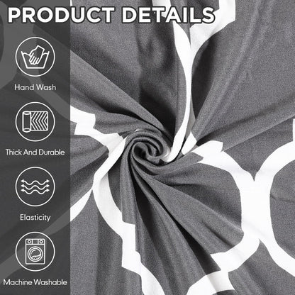 Peryiter 3 Pcs Couch Cover Set for Living Room Furniture Covers for Couch and Sofas Loveseat Arm Chair Slipcover, Furniture Protector, Stretch, Wrinkle Free (Dark Gray)