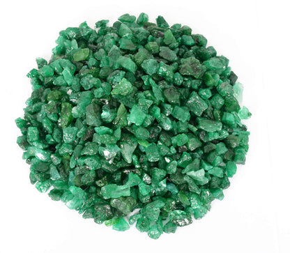 GEMHUB Green Emerald Gemstones Lot Natural Loose Raw Stones for Jewelry Making Pendants Necklaces Rings