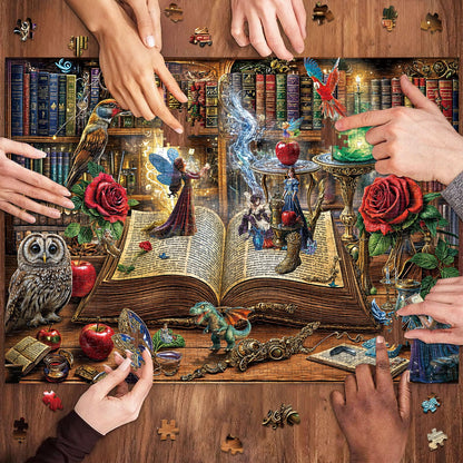 TangMosaic Magic Book Jigsaw Puzzles, 1000 Piece Puzzle for Adults, Family Puzzles Game, Fun Relaxing Challenging, Interlock Perfectly No Dust, Home Wall Decor, Gifts for Mother's Father's Day