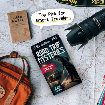 WELL BALANCED Road Trip Mysteries - Car Game for Adults & Teens, Road Trip Travel Essentials