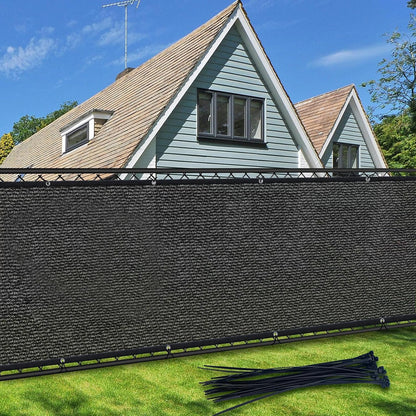 Privacy Screen Fence, TOTU 4ft x 50ft Heavy Duty 170 Shade Net Cover, for Wall Garden Yard Outdoor Home Decoration, Black