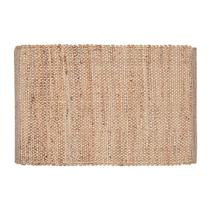 Hausattire Jute Woven Rug 2'x3' - Natural, Hand Braided Boho Entry Area Rugs for Kitchen, Living Room | Small Farmhouse Indoor Outdoor Decorative Mat for Patio, Entryway Front Door Mats - 24x36 Inches