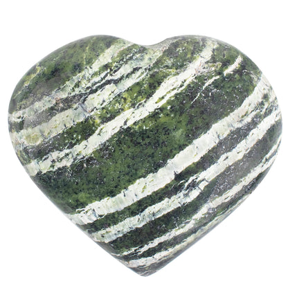 Crocon 50mm Swiss Opal Heart Stone Big Heart Shape Puff Stones Set 450+ Carats Pocket Crystal Healing Tumble Collection Palm Worry Stone Good Luck Charm Meditation Gift Craft Home Decor