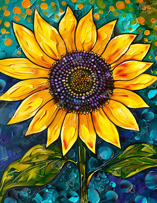 DIAMOND ART CLUB Golden Majesty Diamond Painting Kit, Fun DIY Crafts for Adults, Round Diamond Art Canvas, 13" x 17" (33 cm x 42.7 cm)