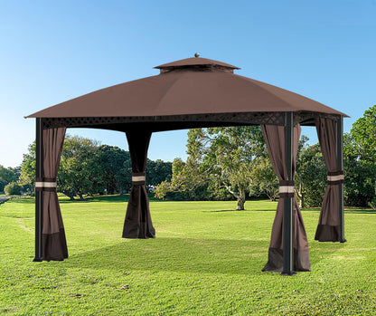 SCOCANOPY Replacement Canopy Cover Compatible with Windsor Gazebo L-GZ717PST-C, 810213583,(Brown)