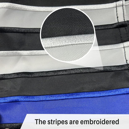 AMZFLAG Thin Blue Line Garden Flag with Stand Holder Set for Outside Yard 12x18 Inch Embroidered Police Garden Flags Small American Back the Blue Lives Matter Flag Law Enforcement