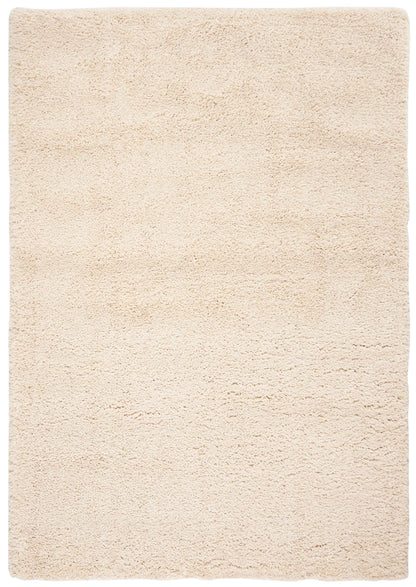 SAFAVIEH Fontana Shag Collection Accent Rug - 4' x 6', Creme, Solid Design, Non-Shedding & Easy Care, 2-inch Thick Ideal for High Traffic Areas in Entryway, Living Room, Bedroom (FNT800B)