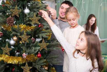 Christmas Traditions 4 inch 3D Gold Glittered Rattan Star Ornaments Hanging Tree/X'Mas Gifts/X'Mas Table Decorations (Set of 8)