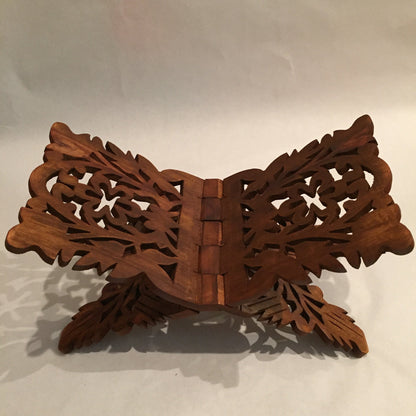 Prayer Book Holder Stand Unique Holidays Gift Rihal Rehal Rail Wooden Carved Gift 15.5"x7"