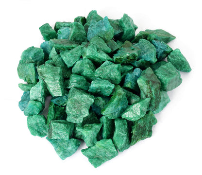 GEMHUB Green Emerald Gemstones Lot Natural Loose Raw Stones for Jewelry Making Pendants Necklaces Rings