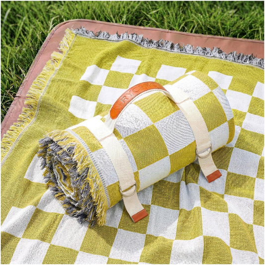 2 in 1 Extra Large Camping Blanket Outdoor Picnic Yoga Mat Lightweight Car Essential Roadtrip Gadget Rv Accessories Glamping Tent Gear Must Haves Hiking Stuff Backpacking Necessities Women Beach Gift