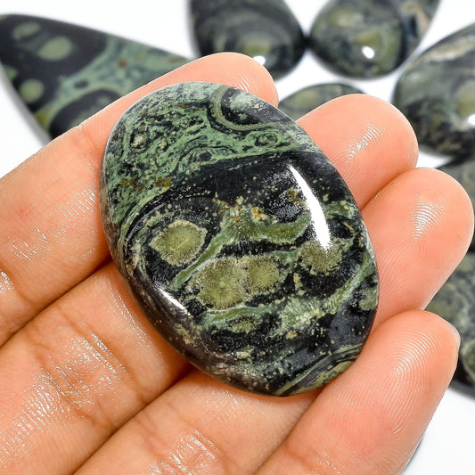 Natural Star Galaxy Gemstone- Healing Crystals for DIY Jewelry Making -Loose Natural Cabochon -Perfect for Crafting Unique Jewelry Designs Gift for Her, Mother and Wife (5 pcs, 25-35 mm)
