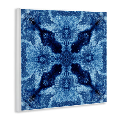 Stupell Industries Blue Mosaic Motif Wall Plaque Art Design by El Perkin, 12 x 12