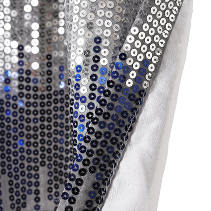 Lush Decor Night Sky Sequins Valance Curtain Single, 52"W x 18"L Navy & White - Kitchen Curtains Valances For Windows - Bathroom Curtains Window