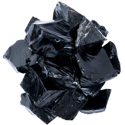 Black Obsidian Raw Stones for Tumbling, Rough Gemstones and Crystals, Jewelry Making, Polishing, Cabbing, Lapidary, Fountain Rocks, Decoration, Wire Wrapping, Gem Mining, Reiki Healing 1 lb