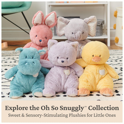 GUND Baby Oh So Snuggly Littles Bunny Rabbit, Small Stuffed Animals, Bunny Stuffed Animal, Plush Toys for Infants and Toddlers, Pink, 7”