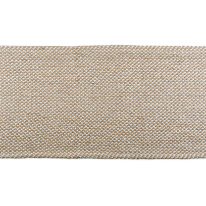 DII Woven Basics Collection 100% Cotton Knit Table Runner, 15x72, Stone
