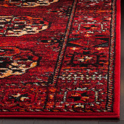 SAFAVIEH Vintage Hamadan Collection Accent Rug - 4' x 6', Red & Multi, Oriental Persian Design, Non-Shedding & Easy Care, Ideal for High Traffic Areas in Entryway, Living Room, Bedroom (VTH212A)