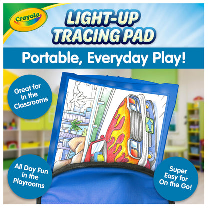 Crayola Light Up Tracing Pad - Blue, Drawing & Tracing Projector for Kids, Sketching Light Box Table, Toys for Kids, Gift for Girls & Boys, Ages 6+