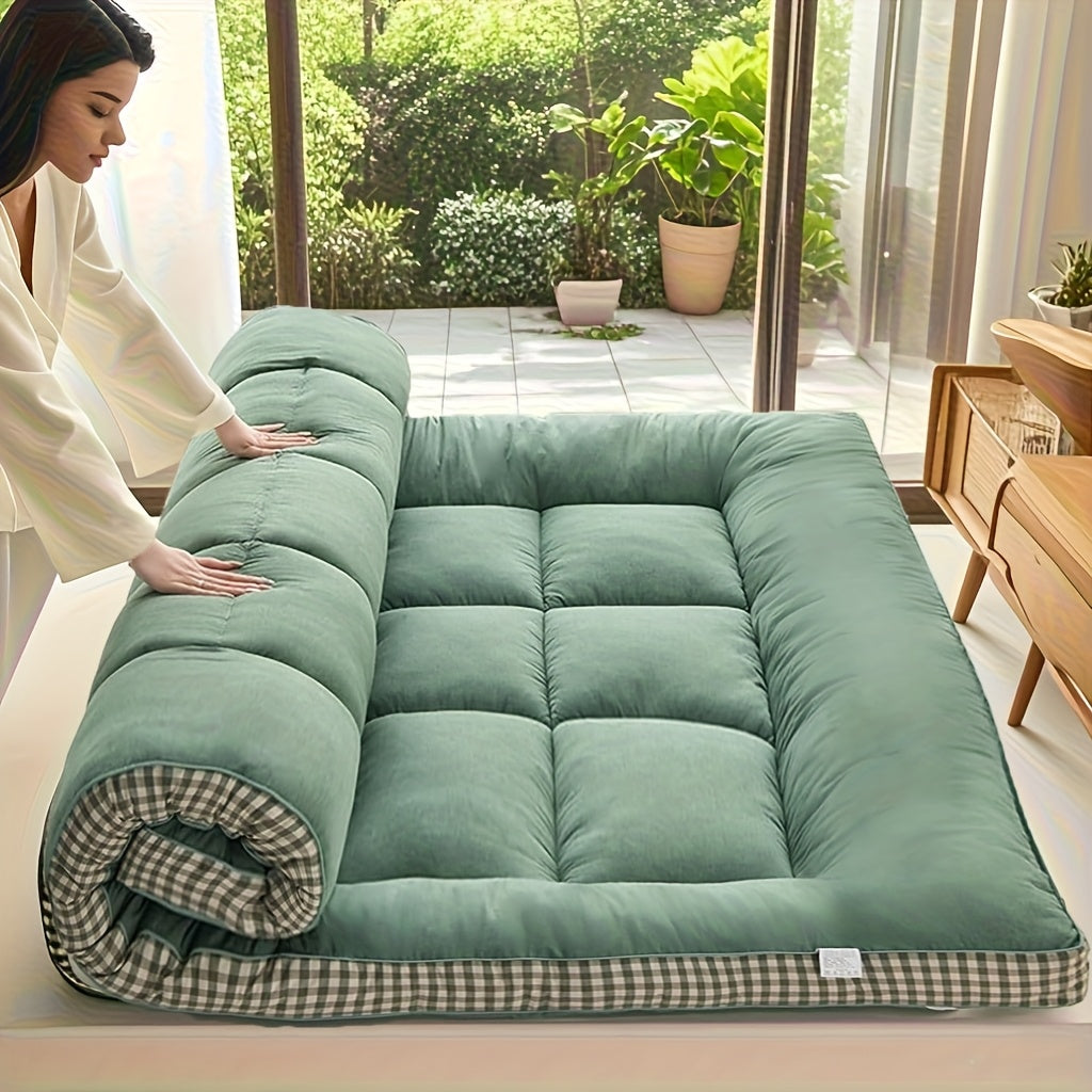 Comfortable Mattress Pad - Breathable Cooling Fiber Filling - Not Waterproof, Made of Woven Fabric - Suitable for Year-Round Use, Perfect for Bedrooms, Guest Rooms, Or Dorms - Thickness of 2.36-3.15inch