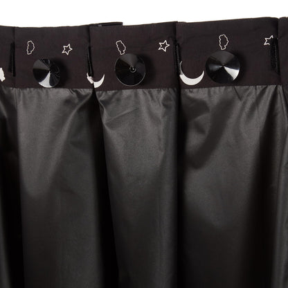 Amazon Basics Portable Blackout Curtain Shade with Suction Cups, 50" W x 78" L, 1-Pack, Moon and Stars
