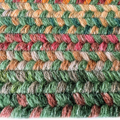 Capel American Heritage Green Multi 2'0"X3'0" Oval Braided Rug