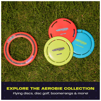 Aerobie Spark Outdoor Flying Disc with LEDs, Light-Up Flying Ring for Kids Parties and Backyard Games, Teen Boys Gift Ideas, Kids Toys for Ages 5 & Up, 12”