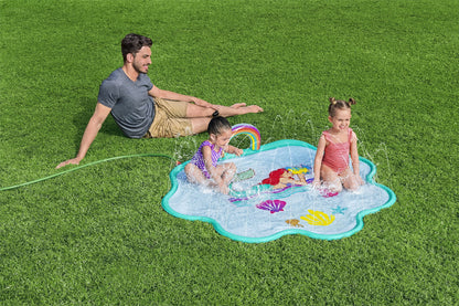 Disney Little Mermaid Splash Pad | Outdoor Sprinkler Water Toy for Children | Made for Kids Ages 2 and Up