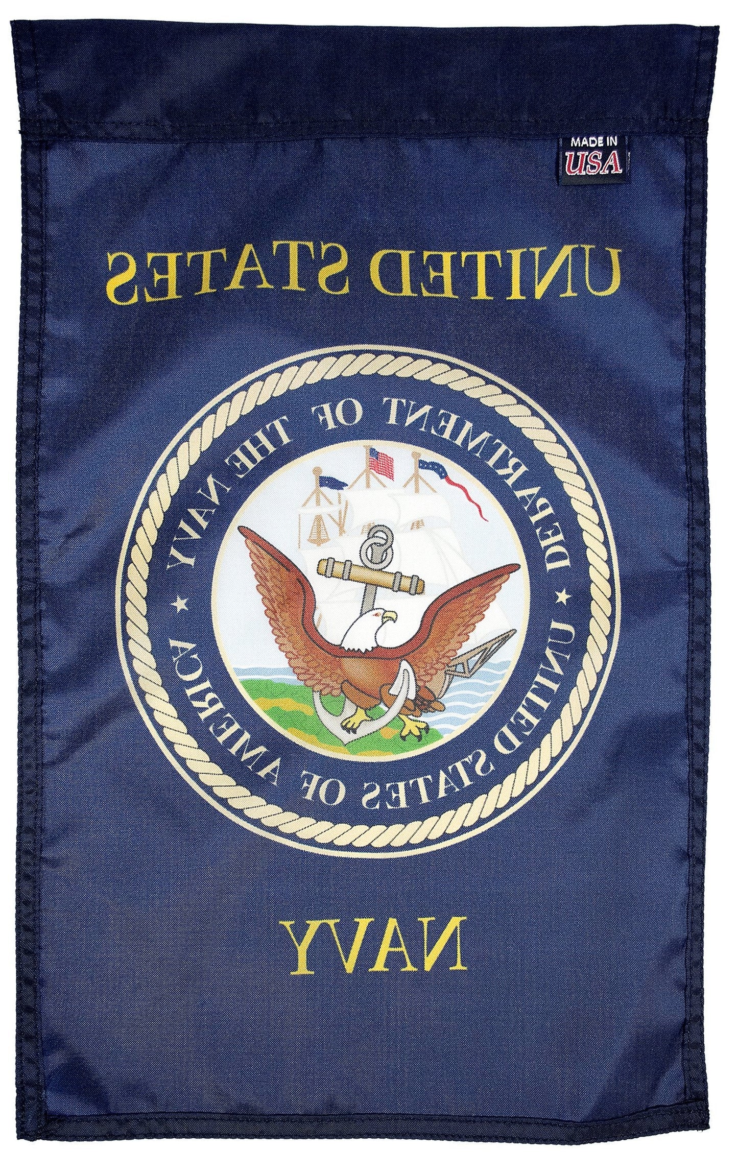 FlagSource U.S. Navy Nylon Garden Flag, Made in The USA, 18x12"