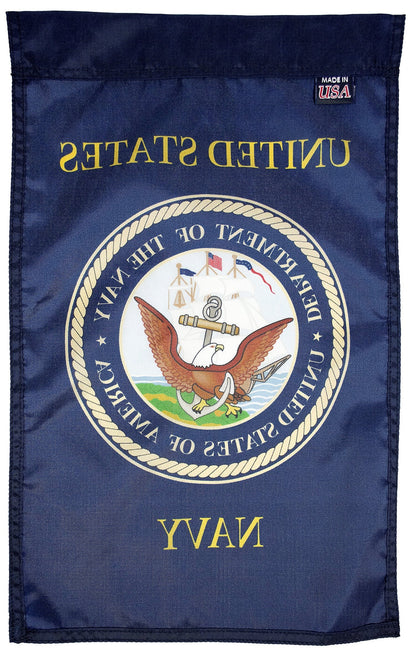 FlagSource U.S. Navy Nylon Garden Flag, Made in The USA, 18x12"