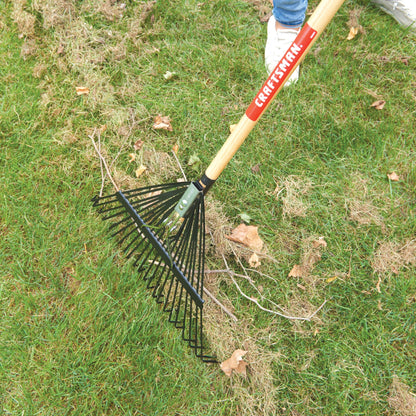 Craftsman 22-Tine Wood Handle Lawn Rake