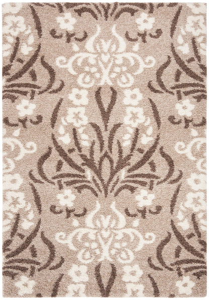 SAFAVIEH Florida Shag Collection Accent Rug - 3'3" x 5'3", Beige & Cream, Non-Shedding & Easy Care, 1.2-inch Thick Ideal for High Traffic Areas in Foyer, Living Room, Bedroom (SG457-1311)
