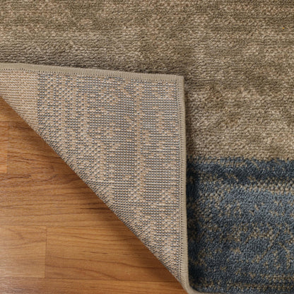 Superior Indoor Large Area Rug, Jute Backed, Perfect For Entryway, Office, Living/ Dining Room, Bedroom, Kitchen, Modern Geometric Patchwork Floor Decor, Clifton Collection, 5' x 8', Grey/ Brown