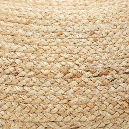 REDEARTH · Jute Circular Jute Pouf Ottoman - Braided Pouffe Accent Sitting Round Footrest for Living Room, Bedroom, Nursery, kidsroom, Patio, Gym; 100% Jute (19.5"X19.5"X14"; Jute Natural)