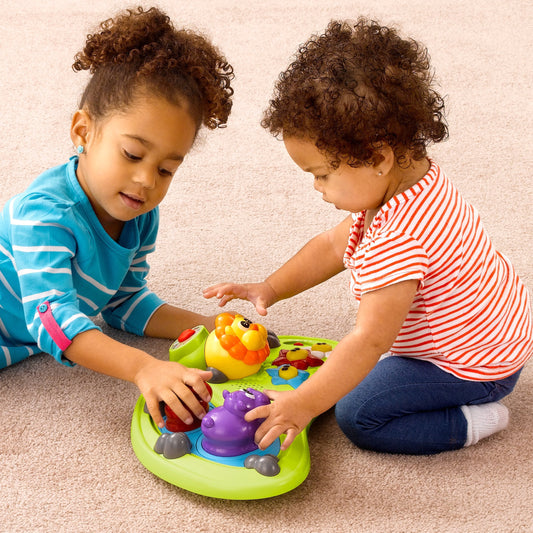 Chicco Walky Talky Foldable Baby Walker, Multilingual Play Tray with Music and Lights, 3 Height Adjustments, Brake Pads, for Children up to 26 lbs., Compact Fold, Flora/Purple/Grey