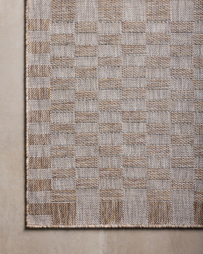 Loloi Amber Lewis Topanga Collection TOP-03 Natural/Dove 6'-7" x 9'-4" Indoor/Outdoor Area Rug