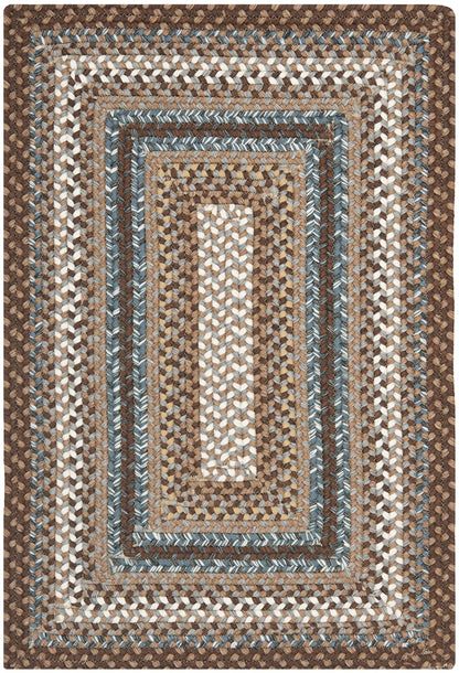 SAFAVIEH Washable Rug Outdoor Braided Collection - 2' x 3', Brown & Multi, Handmade & Reversible, Non-Shedding & Easy to Clean, Ideal for Entryway, Patio, Kitchen, Mudroom, Front Door (BRD313A)