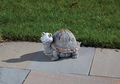 Roman Garden - Pebble Turtle Statue, 6H, Garden Collection, Resin and Stone, Decorative, Garden Gift, Home Outdoor Decor, Durable, Long Lasting