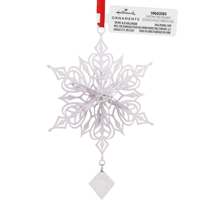 Hallmark Dimensional Snowflake 2025 Christmas Ornament, Metal, Snowflake Gifts