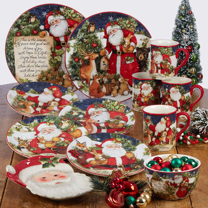 Magic of Christmas Snowman 16-Piece Holiday Dinnerware Set – Service for 4 – Cheerful Winter Plates, Mugs & Bowls for Family Meals, Holiday Gatherings & Festive Table Settings