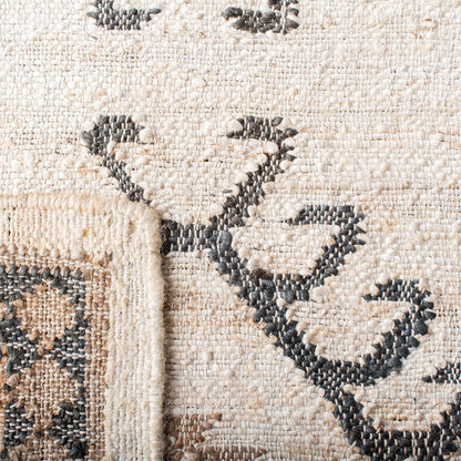 SAFAVIEH Kilim Collection Accent Rug - 2' x 3', Ivory & Black, Handmade Flat Weave Jute, Ideal for High Traffic Areas in Entryway, Living Room, Bedroom (KLM762A)