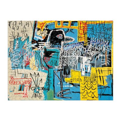 Galison Basquiat Bird On Money – 500 Piece Book Puzzle with Iconic Bird On Money Charlie Parker Tribute Artwork Packaged in Magnetic Keepsake Book Sized Box