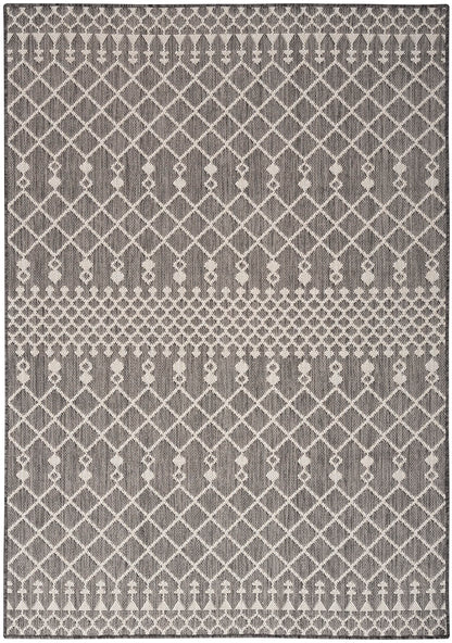 Nourison Home Positano Charcoal 5' x 7' Area Rug - Easy Clean, Non Shedding, Bed Room, Living Room, Dining Room, Kitchen (5' x 7')
