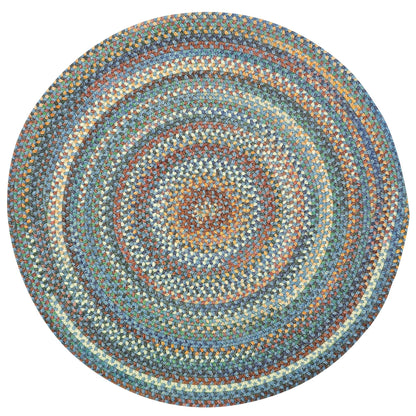 Capel American Heritage Legacy Blue 0' 36" Round Braided Rug